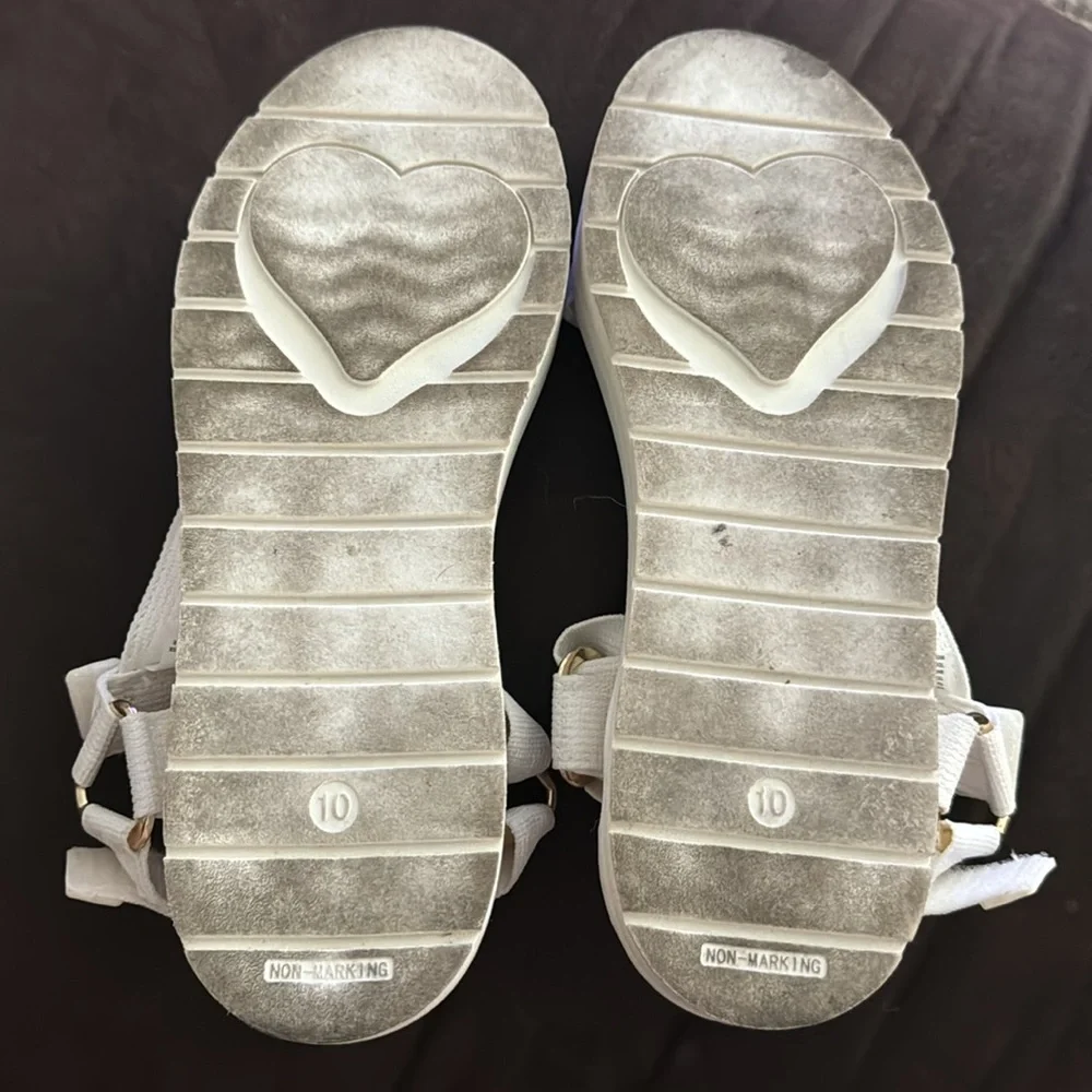 Stoney Clover Lane x Target White Strappy Sport Sandals - Size 10